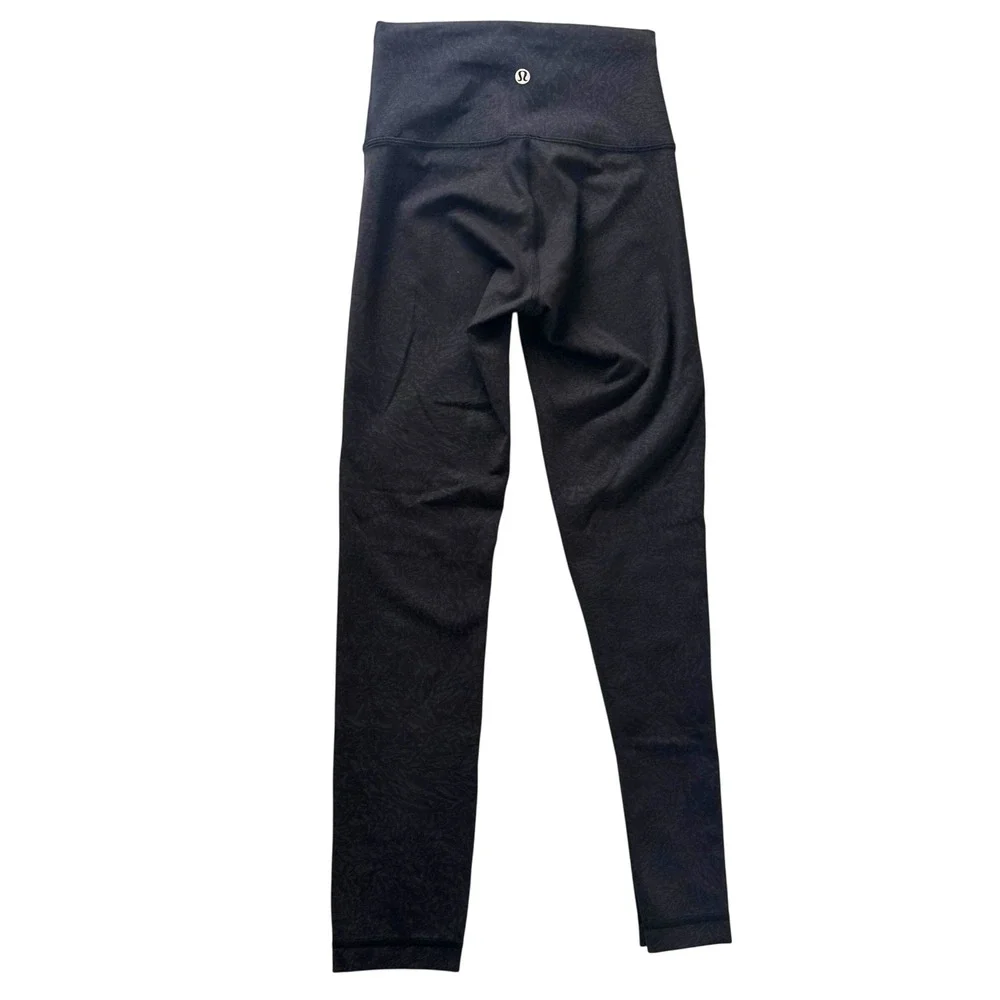 Crunch Black Lululemon Wunder Train High-Rise Crop 23